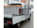 CEMbox 750L, grey/orange with side door 50 x 45 cm