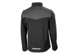 Veste souple noire à manches zippées