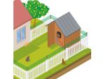 Cat kit for fence - Mains