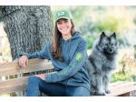 Felpa in pile con cappuccio e zip John Deere