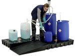 Access ramp for PE ground protection systems, ulimate load 300 kg, weight approximately 13 kg