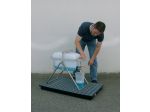 Support de remplissage de bidons en acier inoxydable