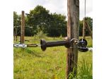 Soft touch gate handle Rope/wire