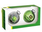 John Deere Christmas baubles (green/transparent)