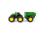 Trattore con battistrada Monster e rimorchio John Deere