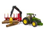 John Deere 7R 350 with forestry trailer