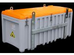 CEMbox 750L, gris/orange avec grues