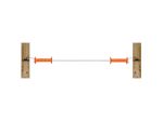 Elastic rope gate set / 2 gate handles