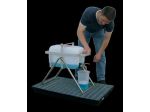 Support de remplissage de bidons en acier inoxydable