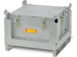 Battery steel collection container