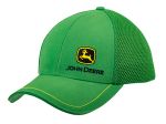 Casquette à maille verte avec logo