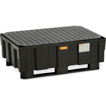 spill pallet 250/2 with runners *** with PE grating **** CEM-8284