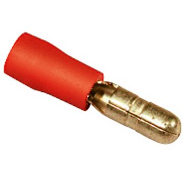 Red male bullet terminal 4mm MCXFA1062