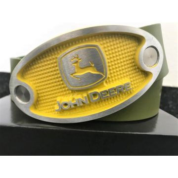 John Deere Ledergürtel gelb/grün. MAM760000