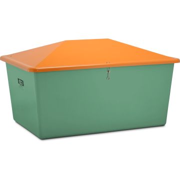Grit container 2200 l, green/orange without chute CEM-7445
