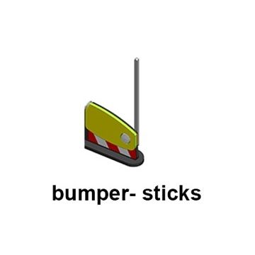 Agribumper Bumper stick, galvanised (Blue) - Set SAF-60150
