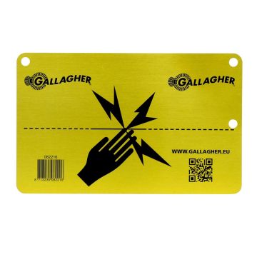 Aluminum warning sign GAL-082216