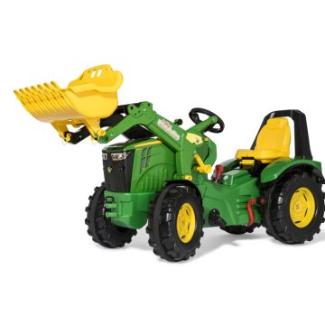rollyX-Trac John Deere 8400R Tractor with Front Loader, 2-gear Shift and Brake MCR651078000