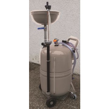 Oil suction device mobile, 80l, with funnel, pneumatic, approx. 2l/min CEM-10691
