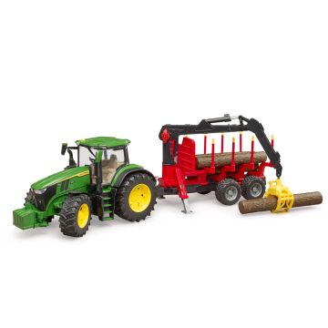 John Deere 7R 350 con rimorchio forestale MCB009829000