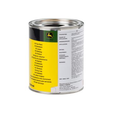 John Deere nero medio, lucido, vernice ad umido 1 litro MCF2351