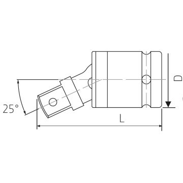 1/2\" impact universal joint with ball MCKTD5471P