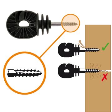 Screw-in insulator wood Super GAL-009008