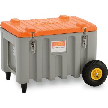 CEMbox Trolley 150L, gris/orange tout-terrain CEM-11284