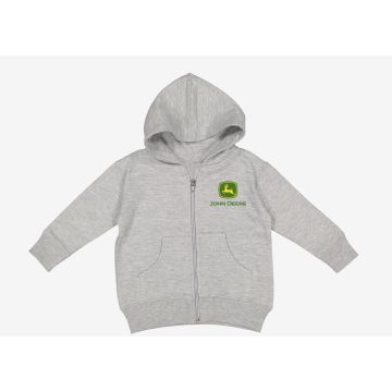 Felpa per bambini John Deere in pile con cappuccio e zip MC53034OX