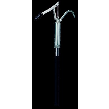 Steel drum-pump with spout for drums 60/200/220 l, Telescopic suction pipe 480-900 mm, pumping media: oil up to SAE 90, self-lubricating, non-abrasive media, undiluted antifreeze, heating oi CEM-7892