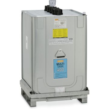 MULTI-Tank 400 l con pallet integrale in lamiera d'acciaio CEM-7536
