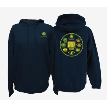 Sweatshirt mit Kapuze und Logo-Zeitstrahl MC130265NV