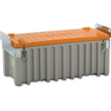 CEMbox 250 l, for use with cranes, grey/ orange CEM-10333