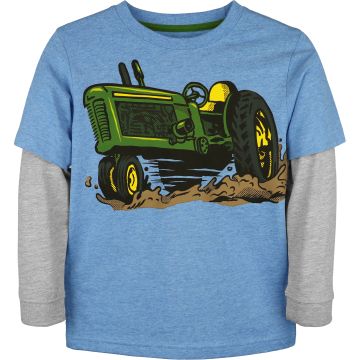 Sweatshirt für Kleinkinder mit Traktor im Schlamm MCPB4T359B