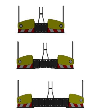 Agribumper Smalltrack-line 120Kg 128cm-180cm Kat. 0 mit Dreieck SAF-45100