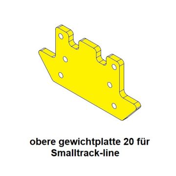 Piastra di peso superiore Agribumper 20kg per Smaltrack SAF-45501