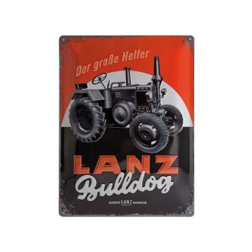 Lanz Blechschild 30 x 40 cm - Bulldog MCN000023236
