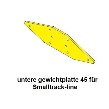 Piastra di peso inferiore 45Kg per Smaltrack SAF-45502