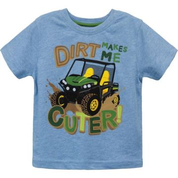 T-shirt per bambini \"Dirt makes me cuter\" (Lo sporco mi rende più carino) MCPB3T198B